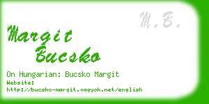 margit bucsko business card